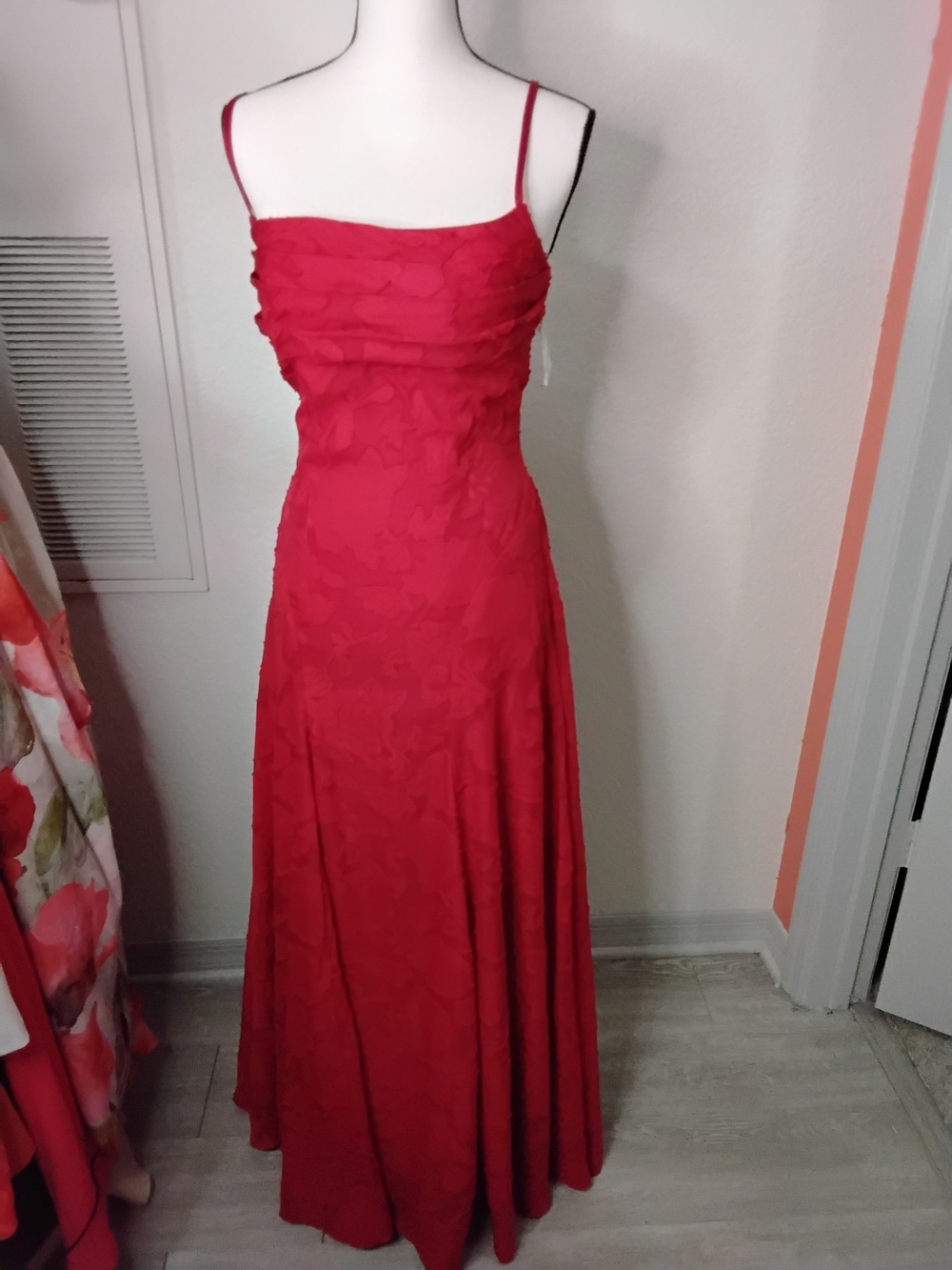 Fashion Brand Company Raspberry Red Spaghetti Strap Maxi Dress